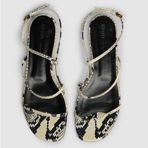 KHAITE Snake Loop Strap Sandals